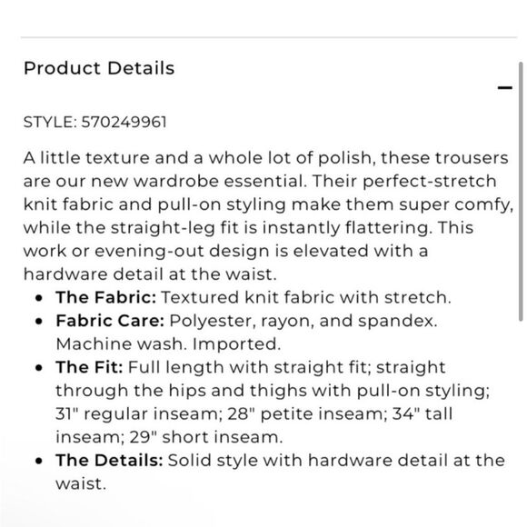 Chico's Blue Trousers Pull-on Textured Waffle sz 16 (3R Chico Sizing) NEW 🏷 - Picture 13 of 13